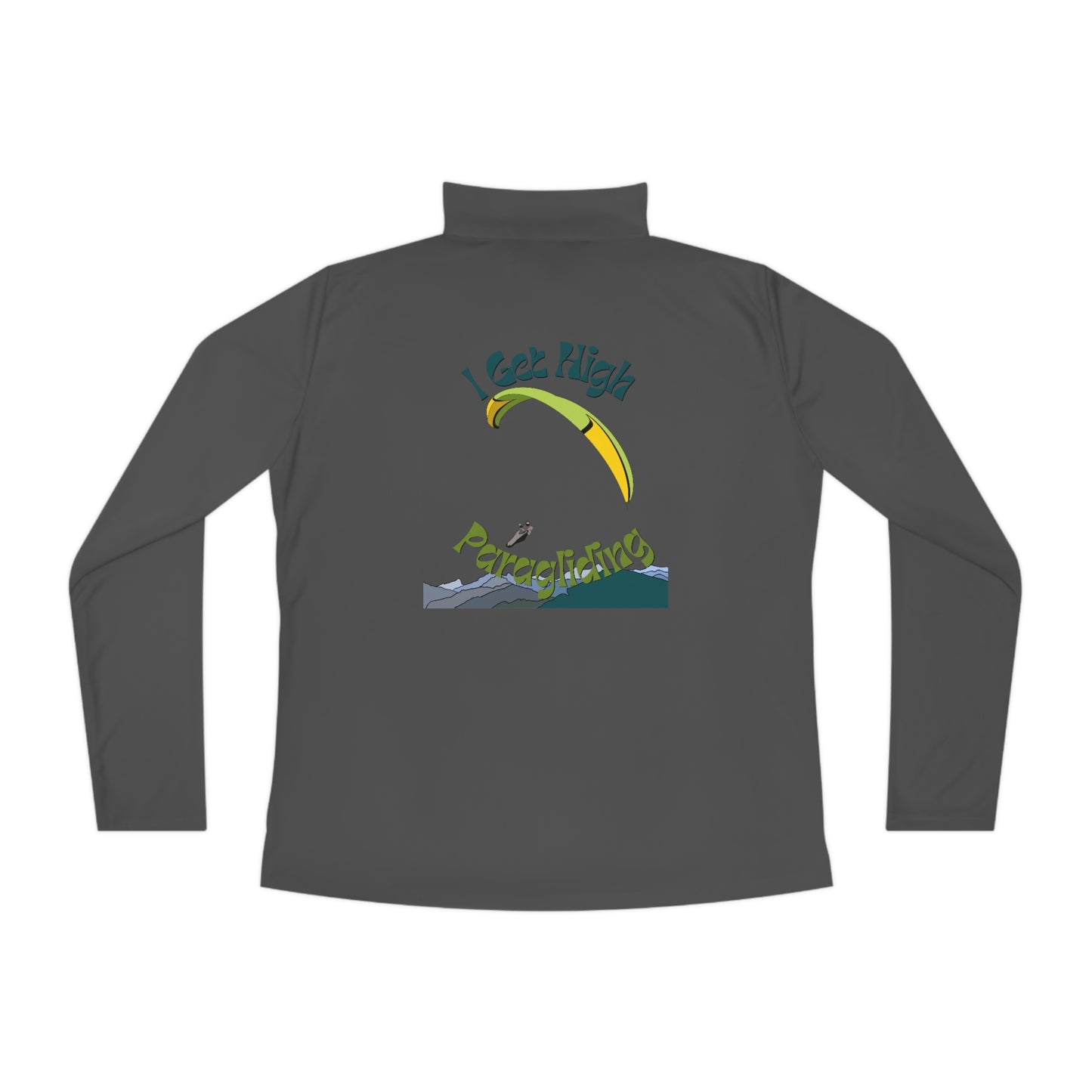Get High Paragliding - Ladies Quarter-Zip Pullover