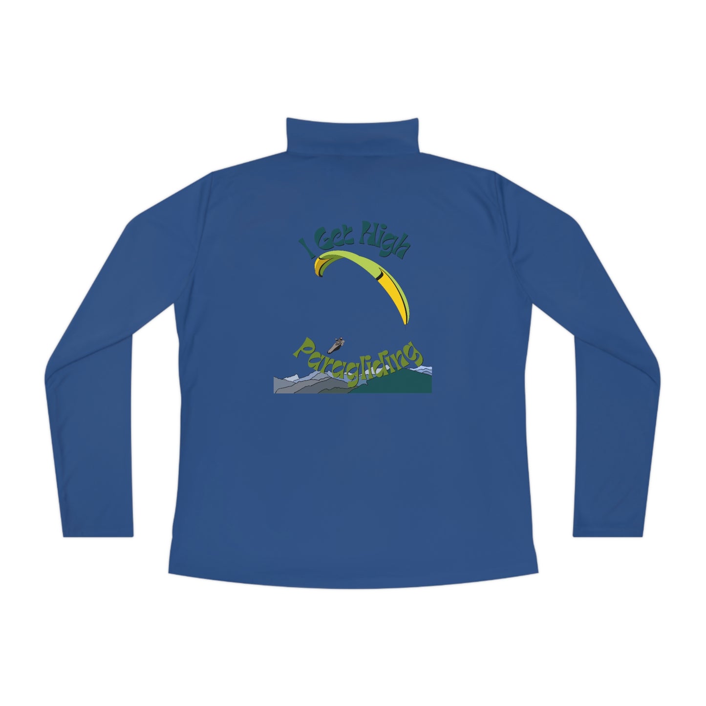 Get High Paragliding - Ladies Quarter-Zip Pullover