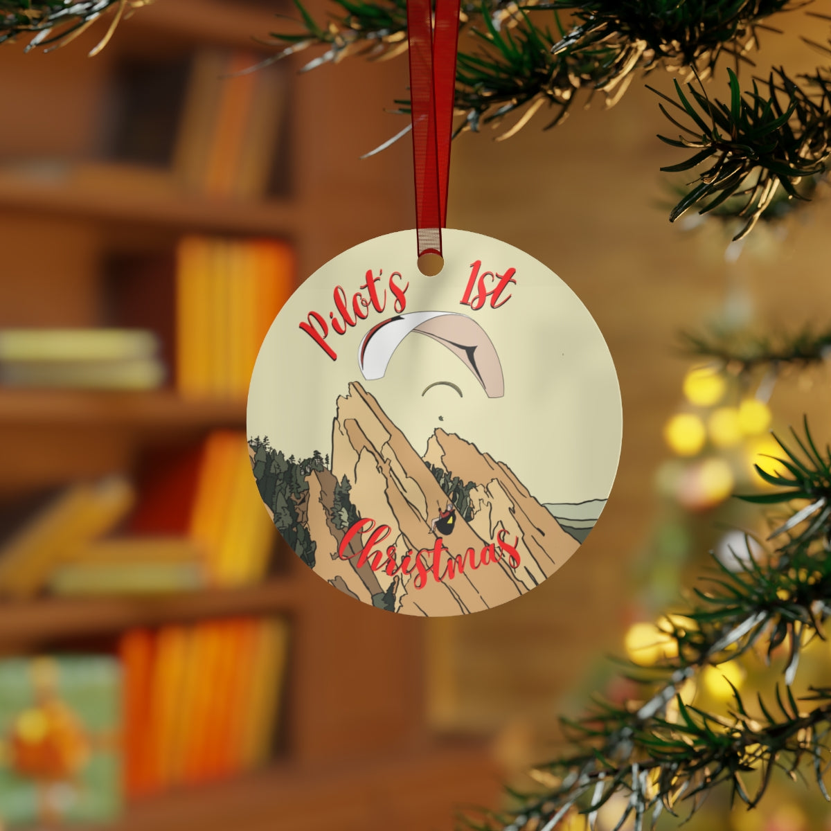 Pilot's 1st Christmas - White Paraglider