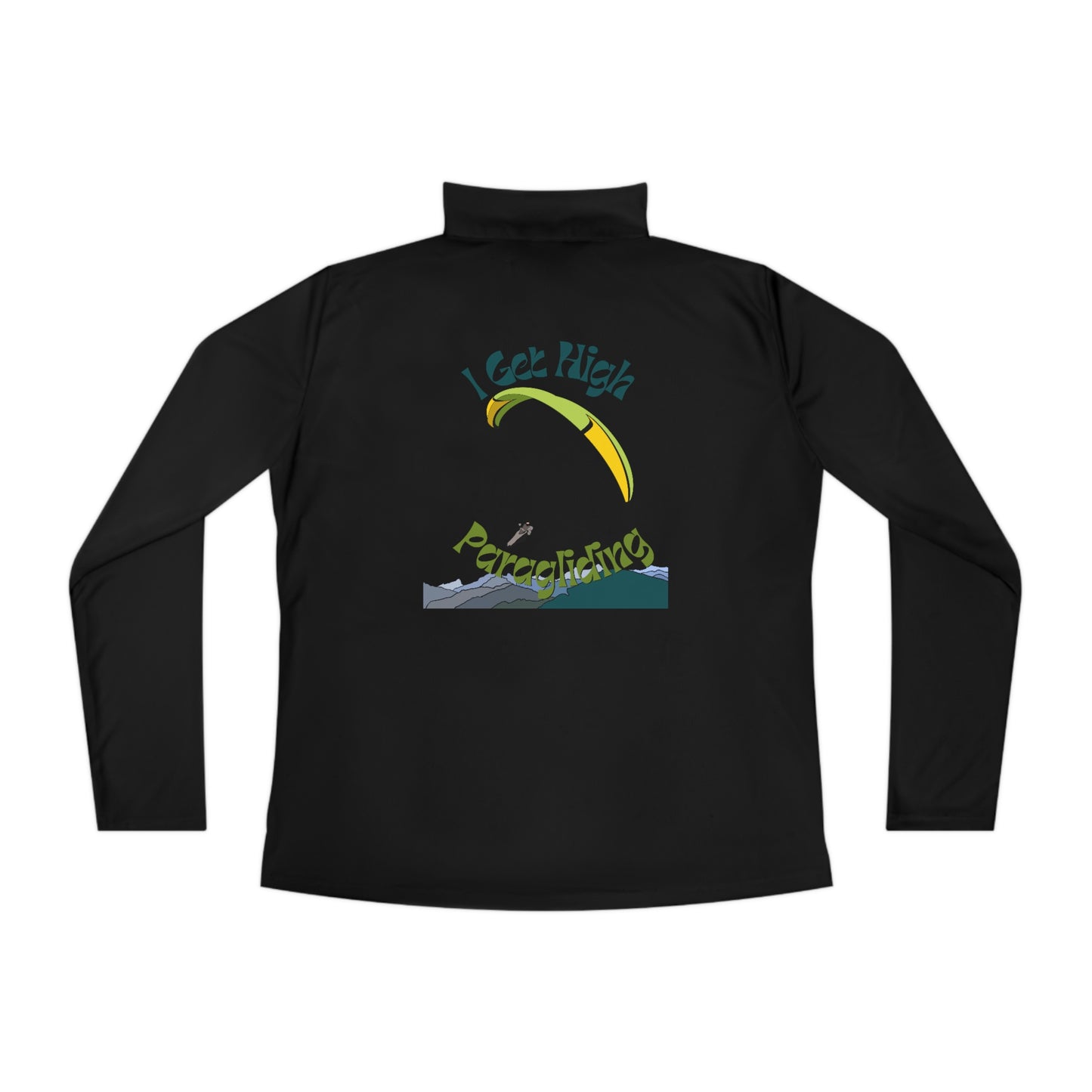 Get High Paragliding - Ladies Quarter-Zip Pullover