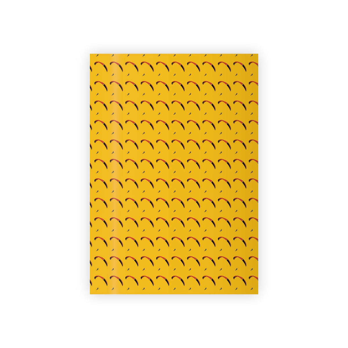 Gift Wrapping Paper red glider on yellow paper