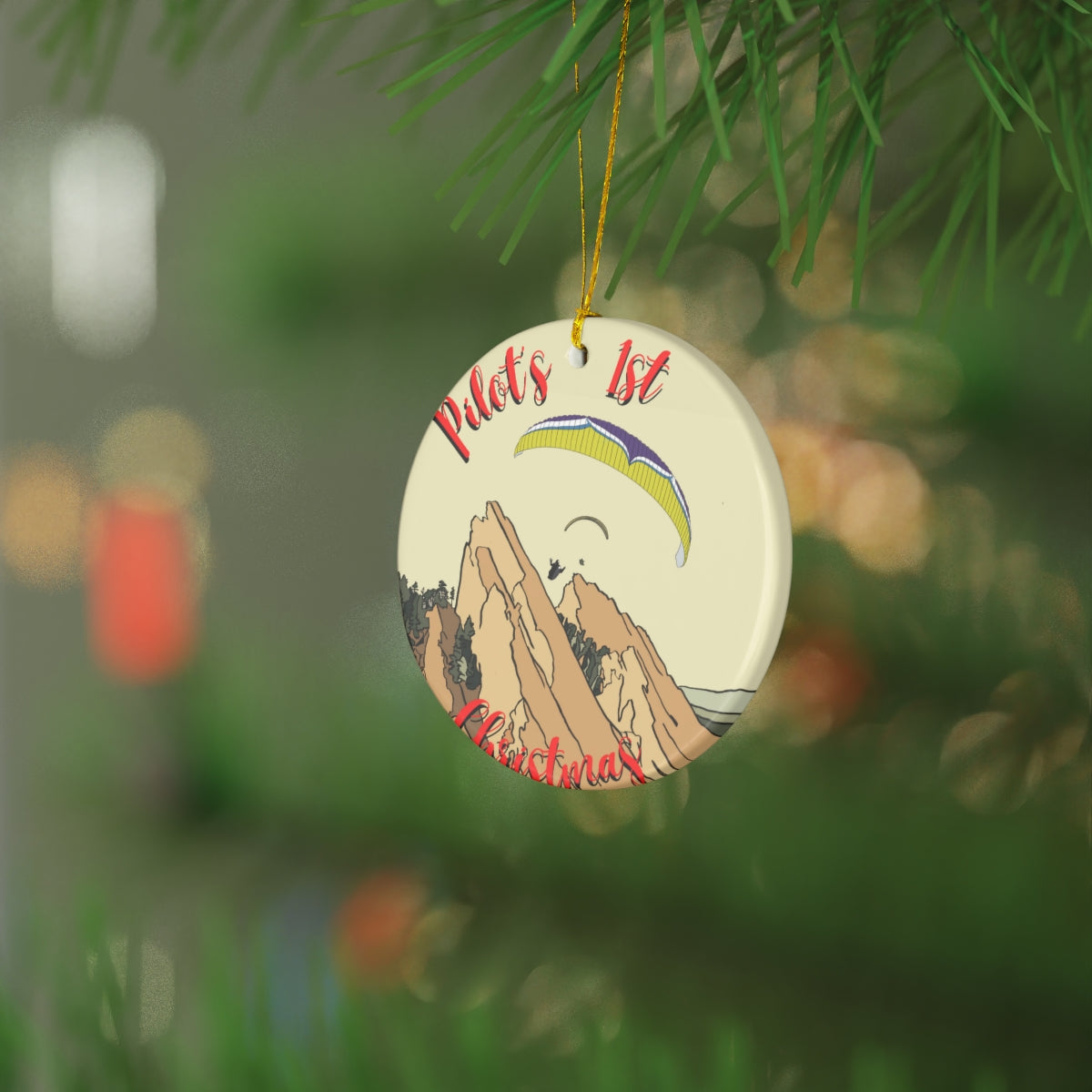 Pilot's 1st Christmas Ceramic Ornaments