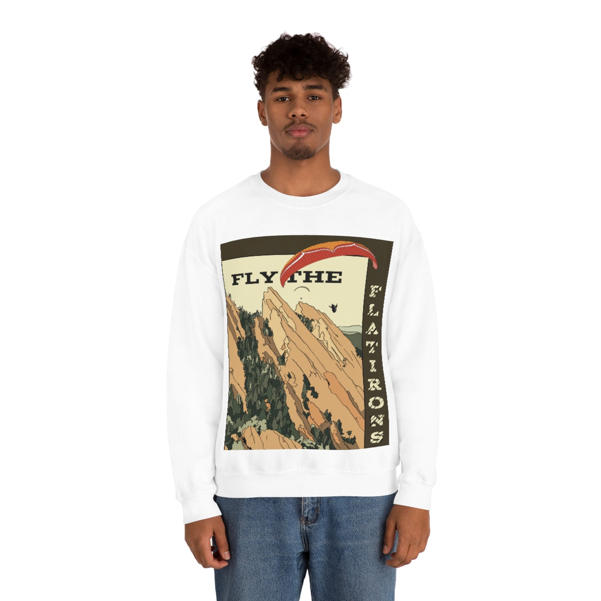 Fly the Flatirons - Orange & Red Glider