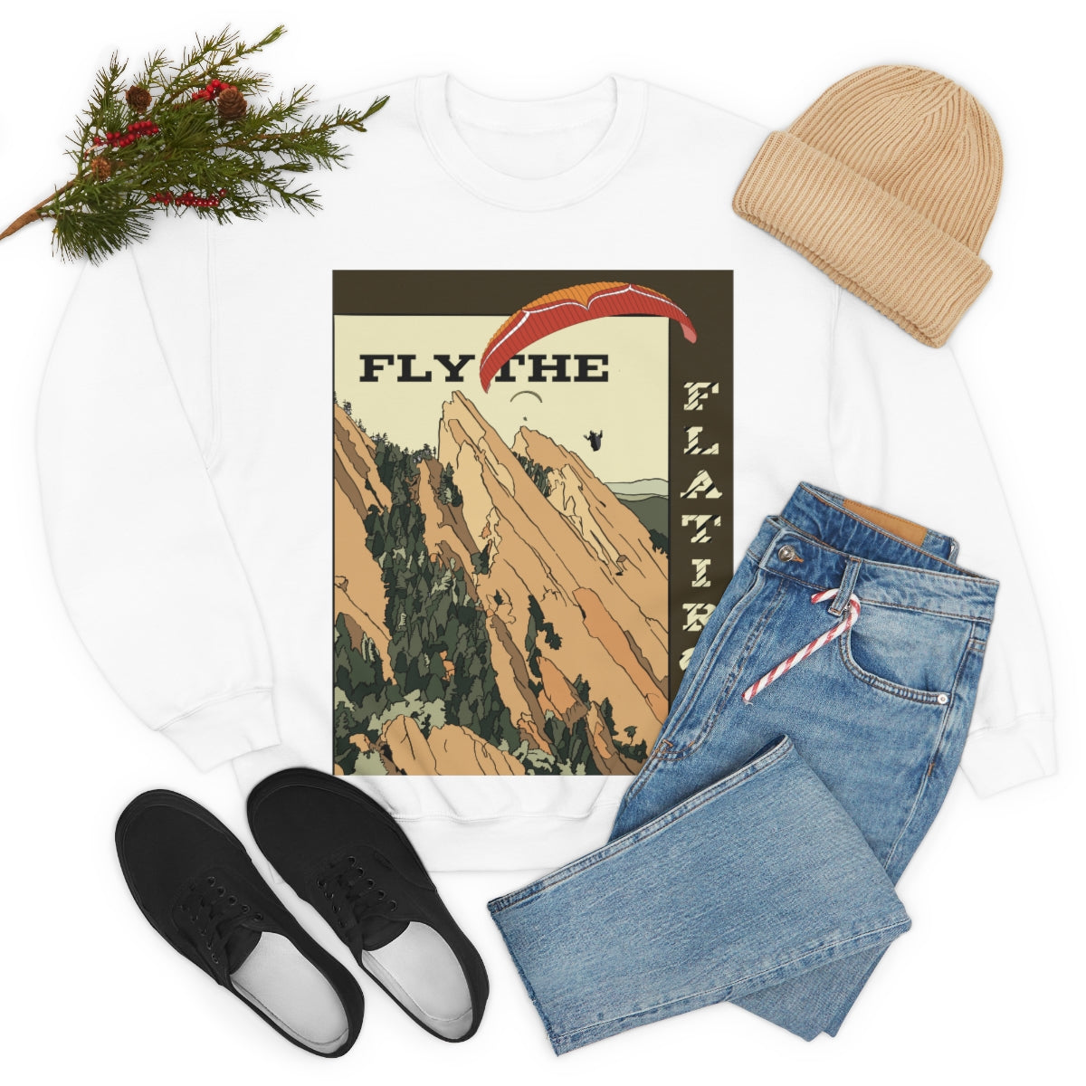Fly the Flatirons - Orange & Red Glider