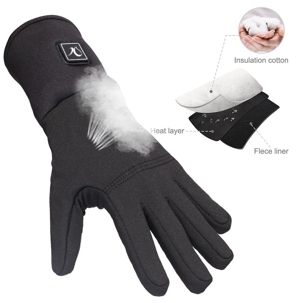 Day Wolf Heated Gloves Mitten's Women's Winter Ski Motorcycle Gloves For Men Outdoor Cycle Hunting Rechargeable Thermal