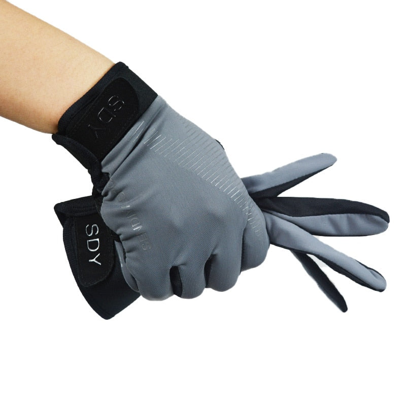 Quick Dry Bicycle Gloves Full Finger Touchscreen MTB Bike Gloves Breathable Autumn Anti-slip Gloves for Running Cycling