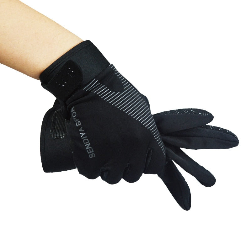 Quick Dry Bicycle Gloves Full Finger Touchscreen MTB Bike Gloves Breathable Autumn Anti-slip Gloves for Running Cycling