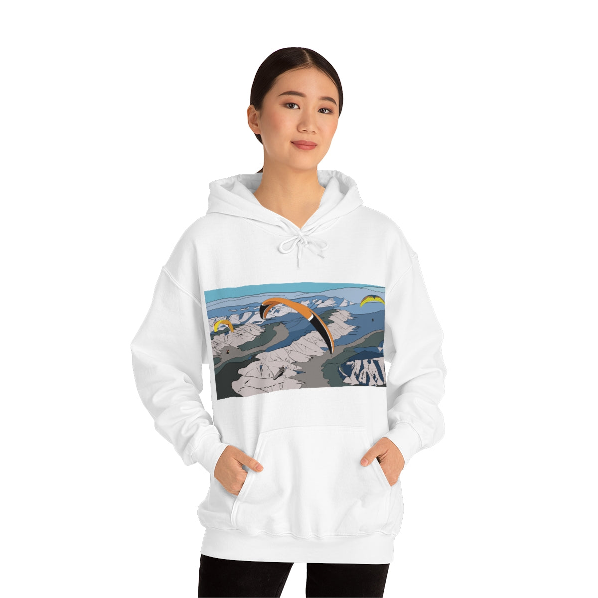Paragliding Hooded Sweatshirt - Unisex Heavy Blend™