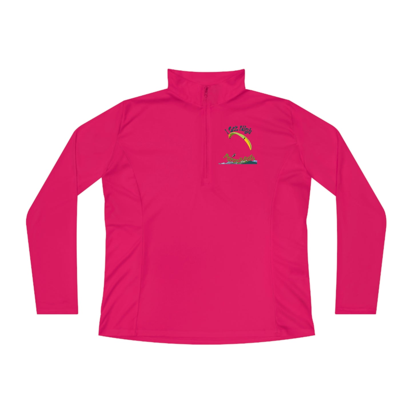 Get High Paragliding - Ladies Quarter-Zip Pullover