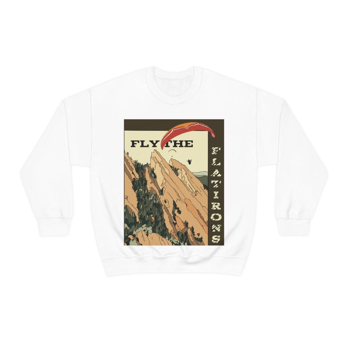 Fly the Flatirons - Orange & Red Glider