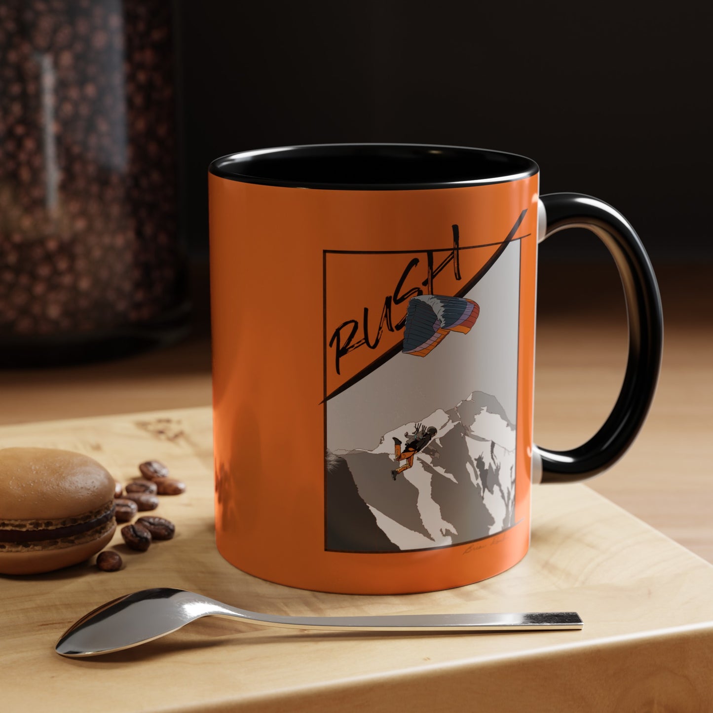 "Rush" Speed Flying - Accent Coffee Mug, 11oz