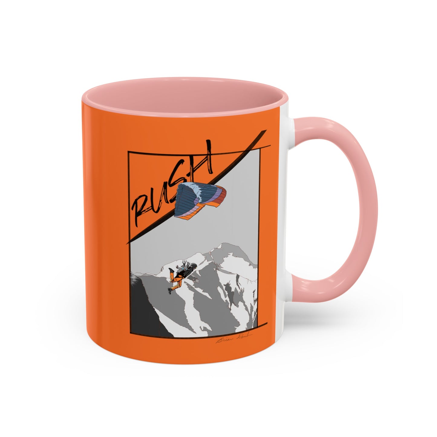 "Rush" Speed Flying - Accent Coffee Mug, 11oz