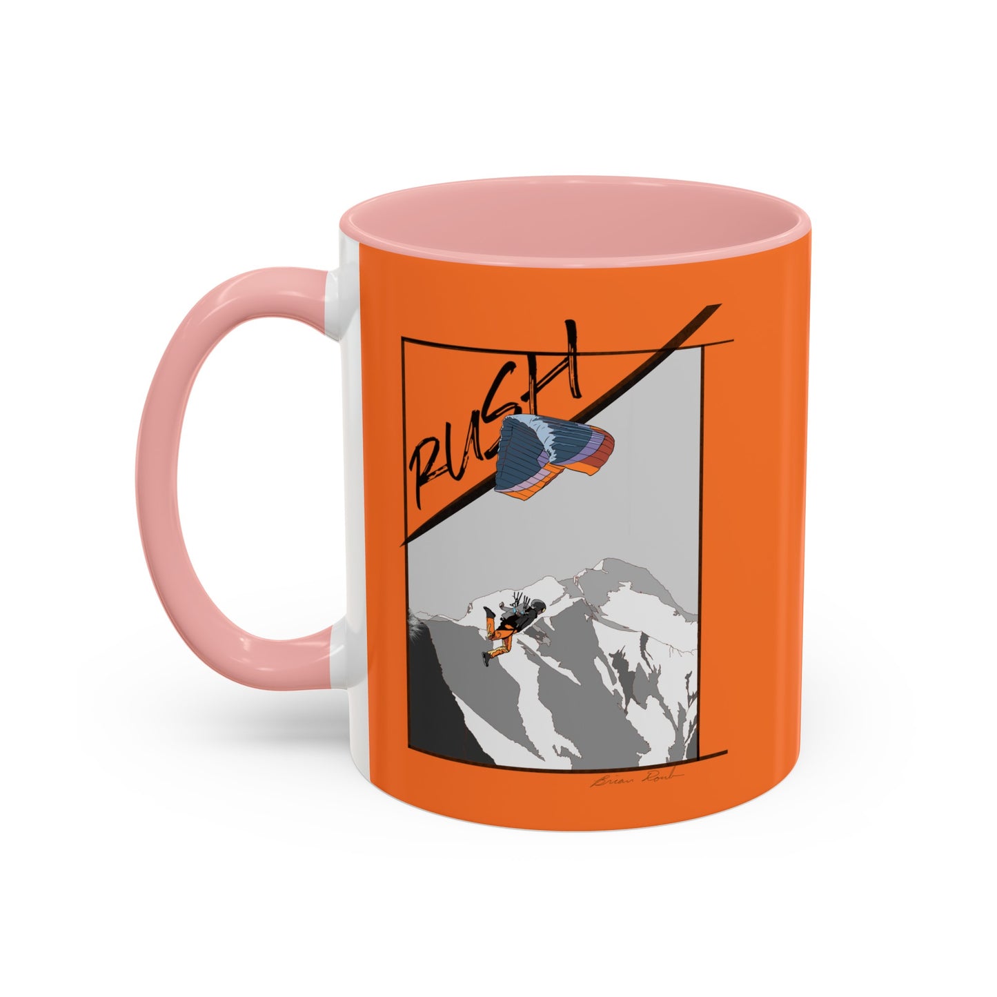 "Rush" Speed Flying - Accent Coffee Mug, 11oz