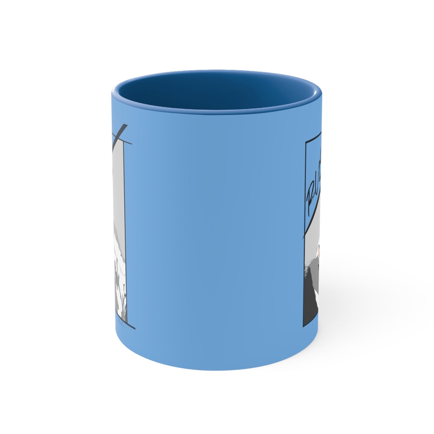 Lt Blue "Rush" Speed Flying - Accent Coffee Mug, 11oz