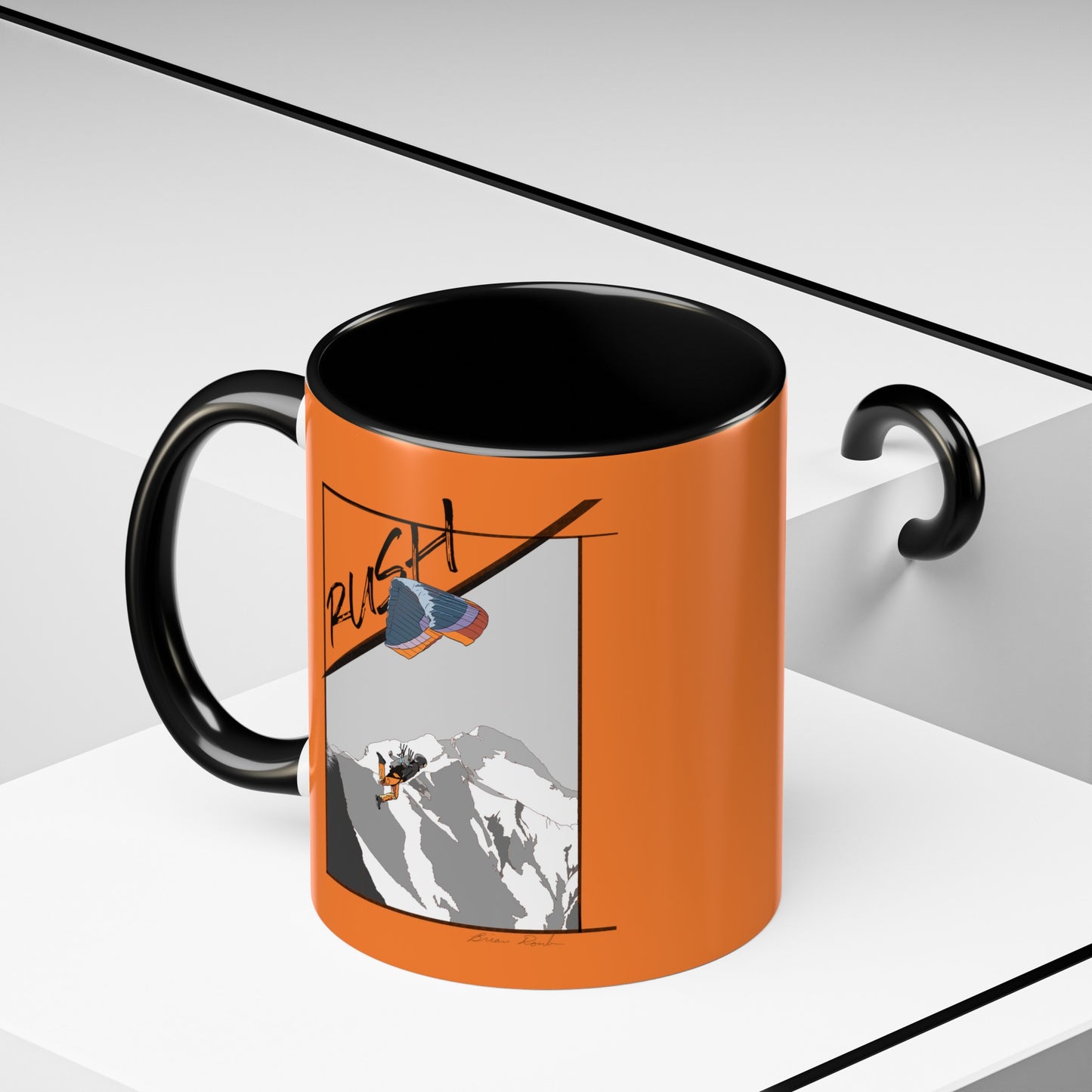 "Rush" Speed Flying - Accent Coffee Mug, 11oz