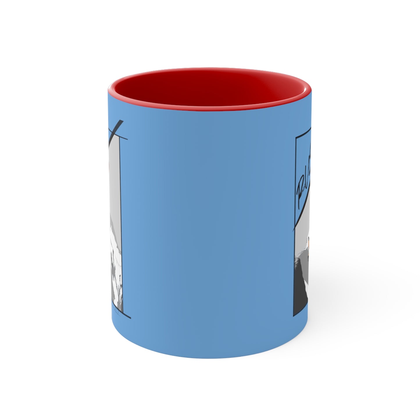 Lt Blue "Rush" Speed Flying - Accent Coffee Mug, 11oz