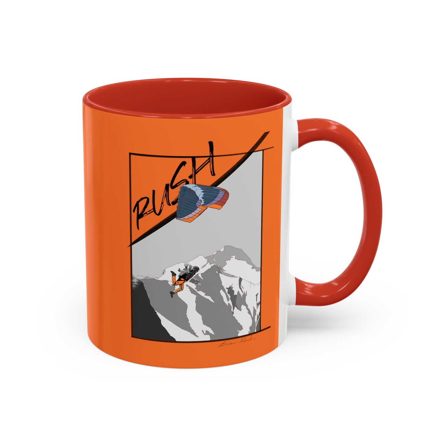 "Rush" Speed Flying - Accent Coffee Mug, 11oz