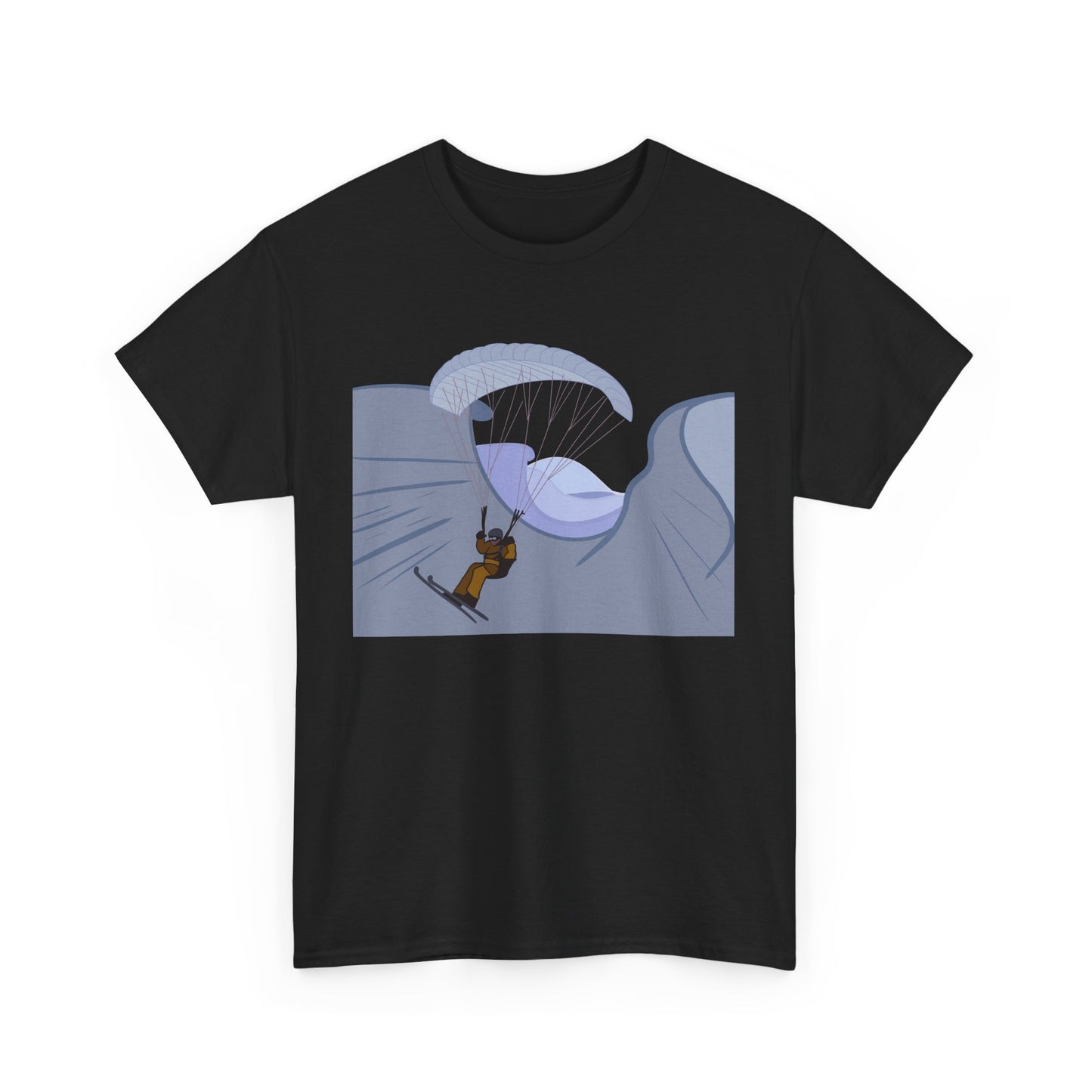Speed Flying Pilot Unisex Tee - Glacial Ice Valley Paragliding Design