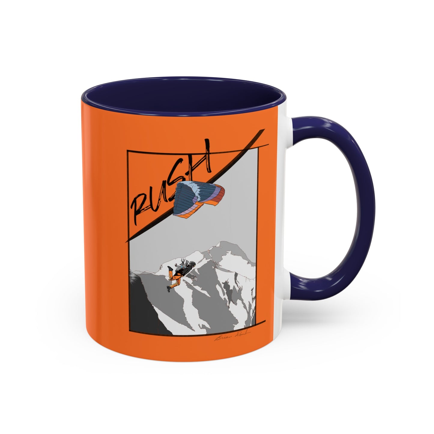 "Rush" Speed Flying - Accent Coffee Mug, 11oz