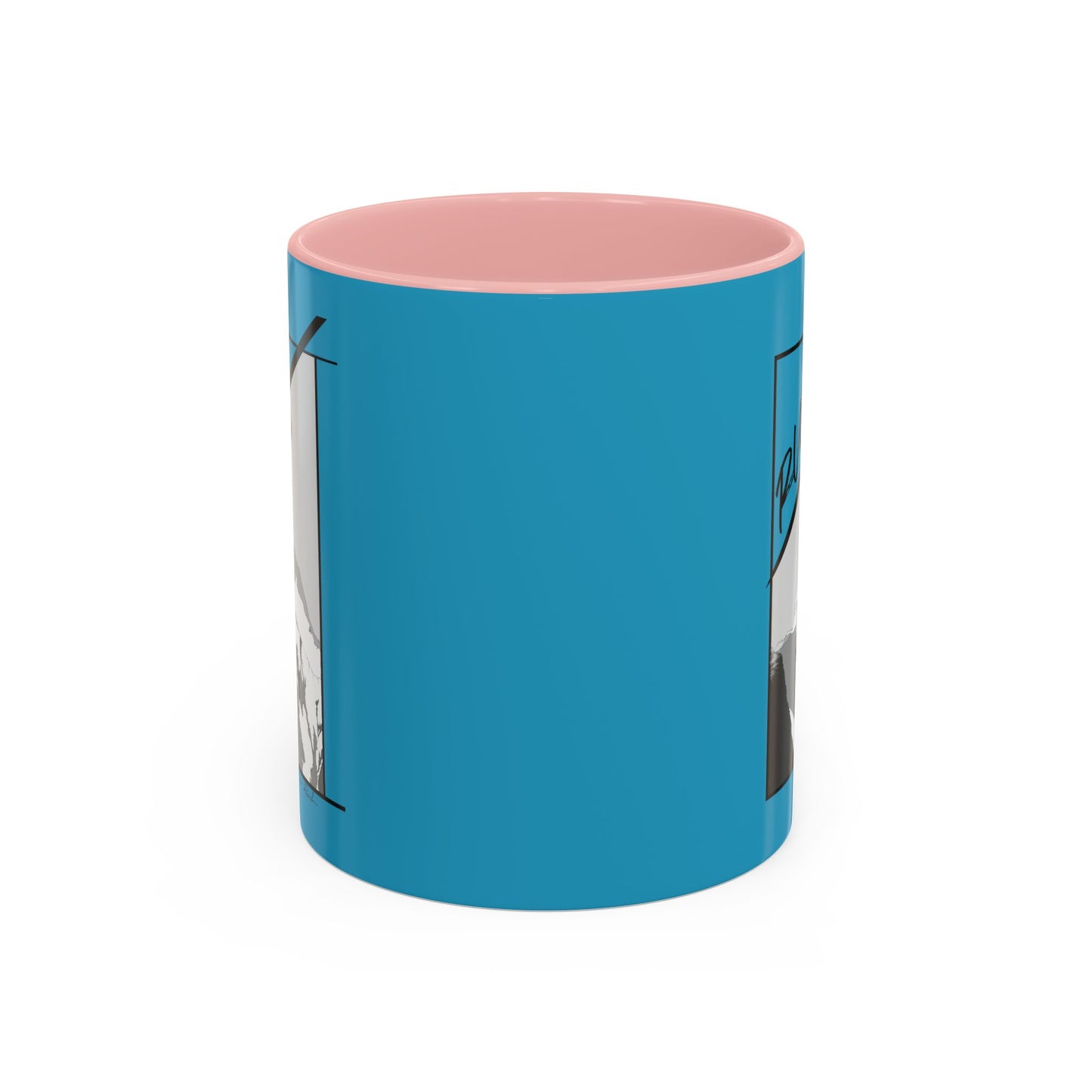 Turquoise "Rush" Speed Flying - Accent Coffee Mug, 11oz
