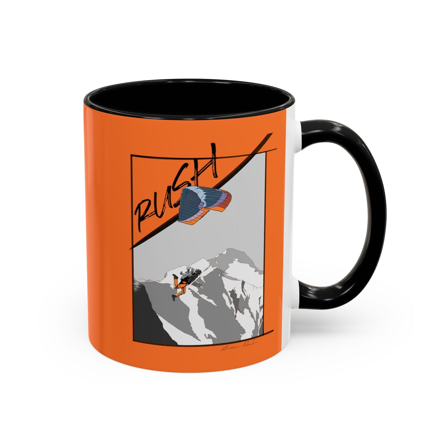 "Rush" Speed Flying - Accent Coffee Mug, 11oz