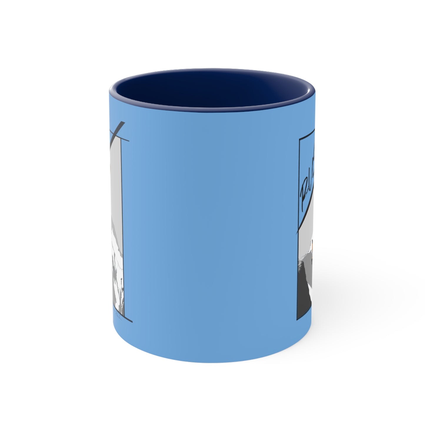 Lt Blue "Rush" Speed Flying - Accent Coffee Mug, 11oz