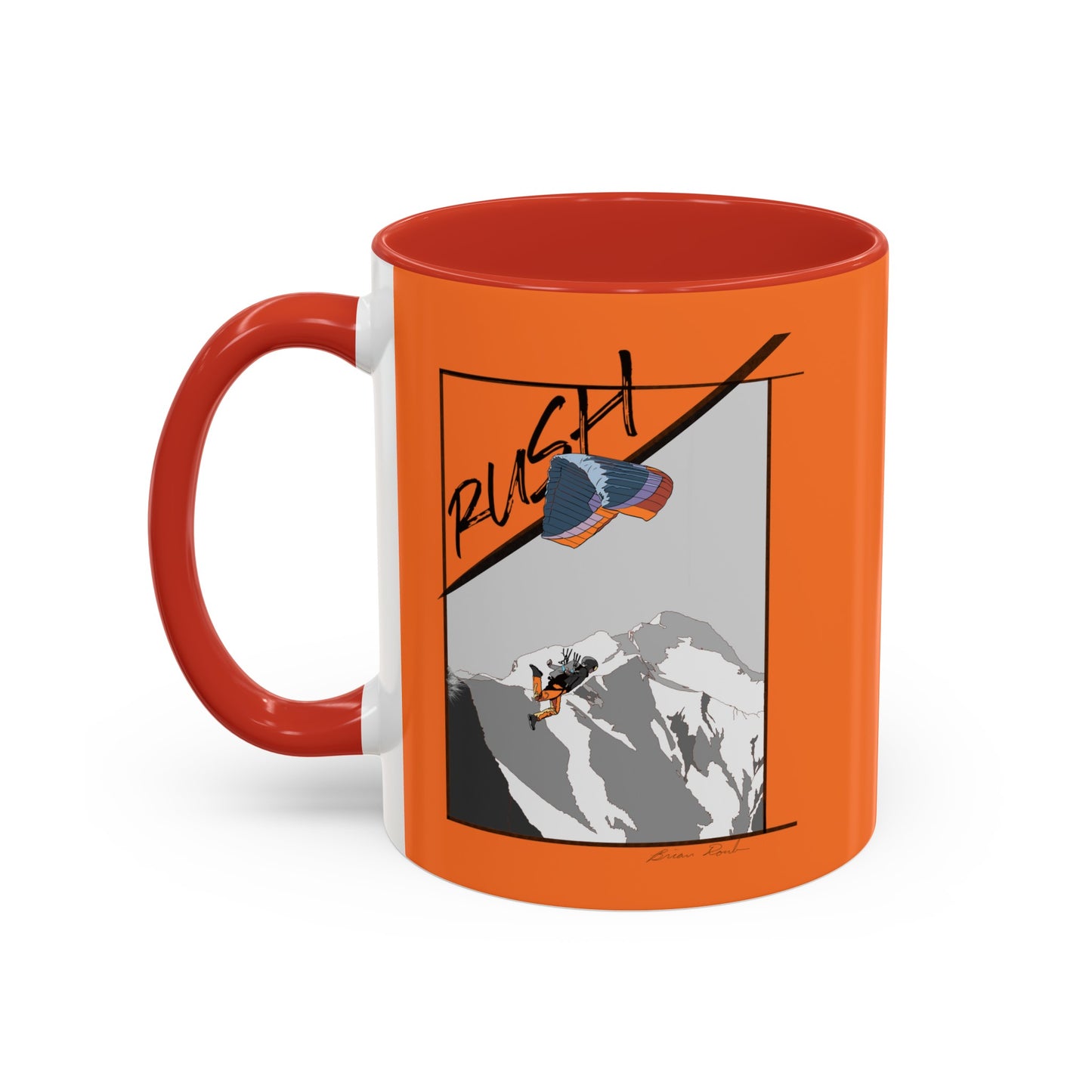 "Rush" Speed Flying - Accent Coffee Mug, 11oz