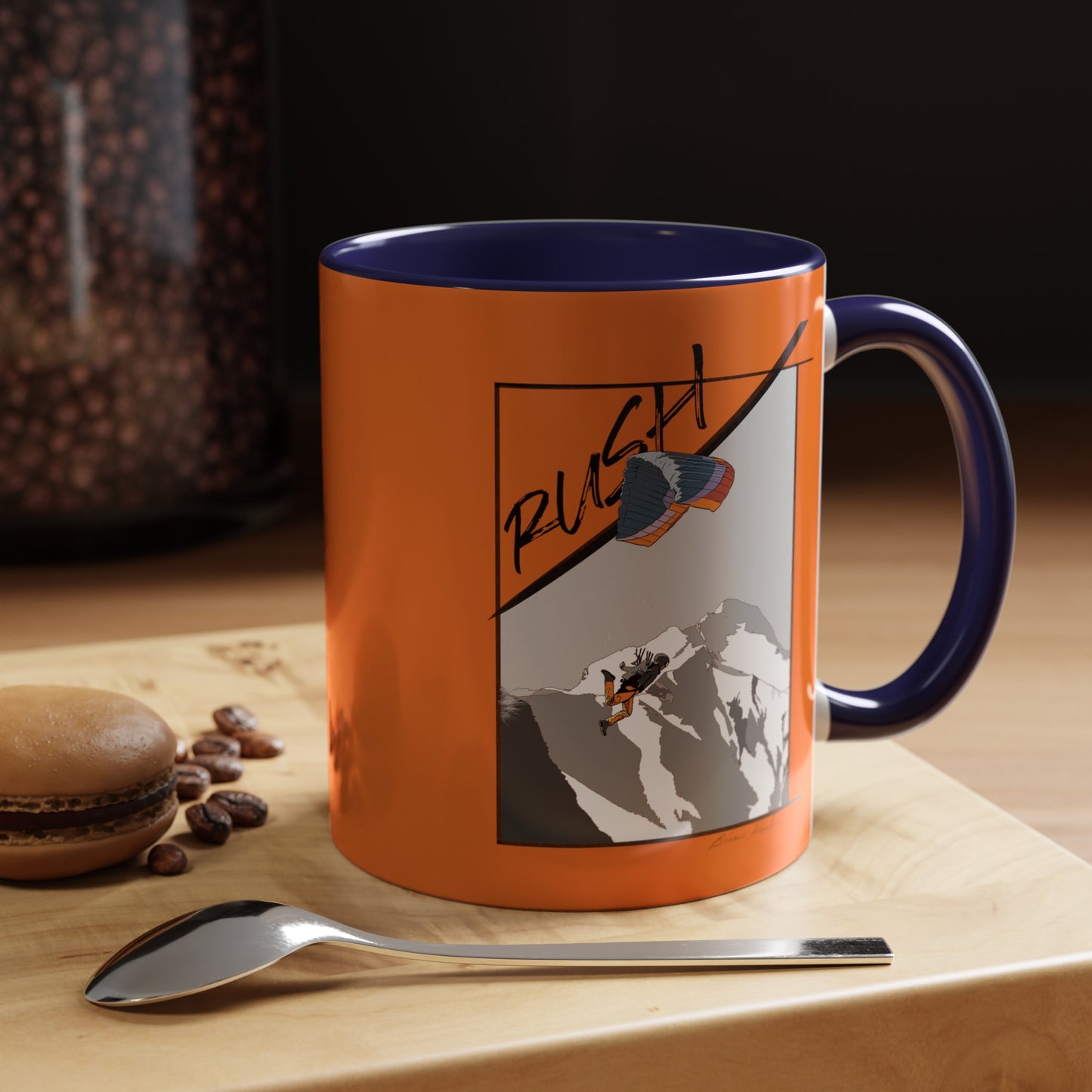 "Rush" Speed Flying - Accent Coffee Mug, 11oz