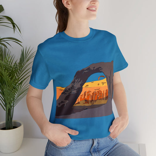 Corona Arch, Moab, Utah - Unisex Jersey Short Sleeve Tee