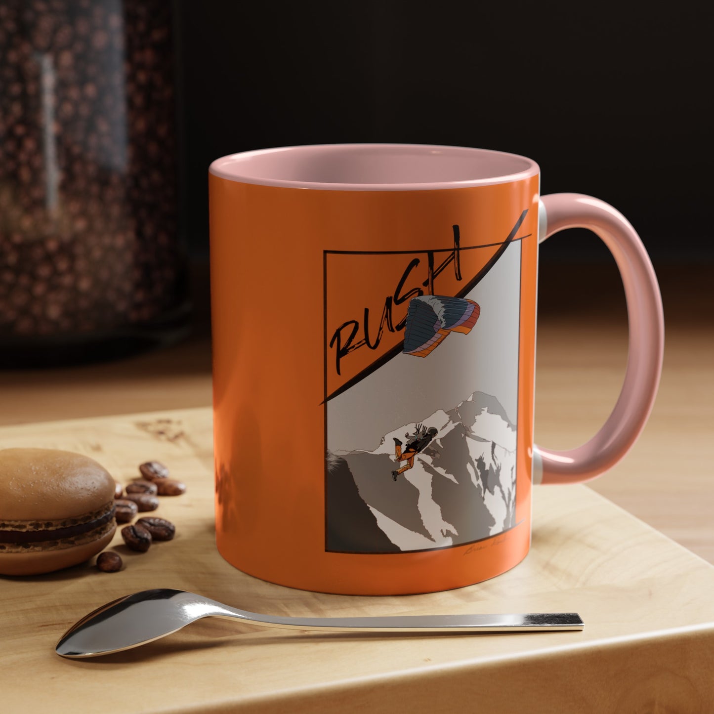 "Rush" Speed Flying - Accent Coffee Mug, 11oz