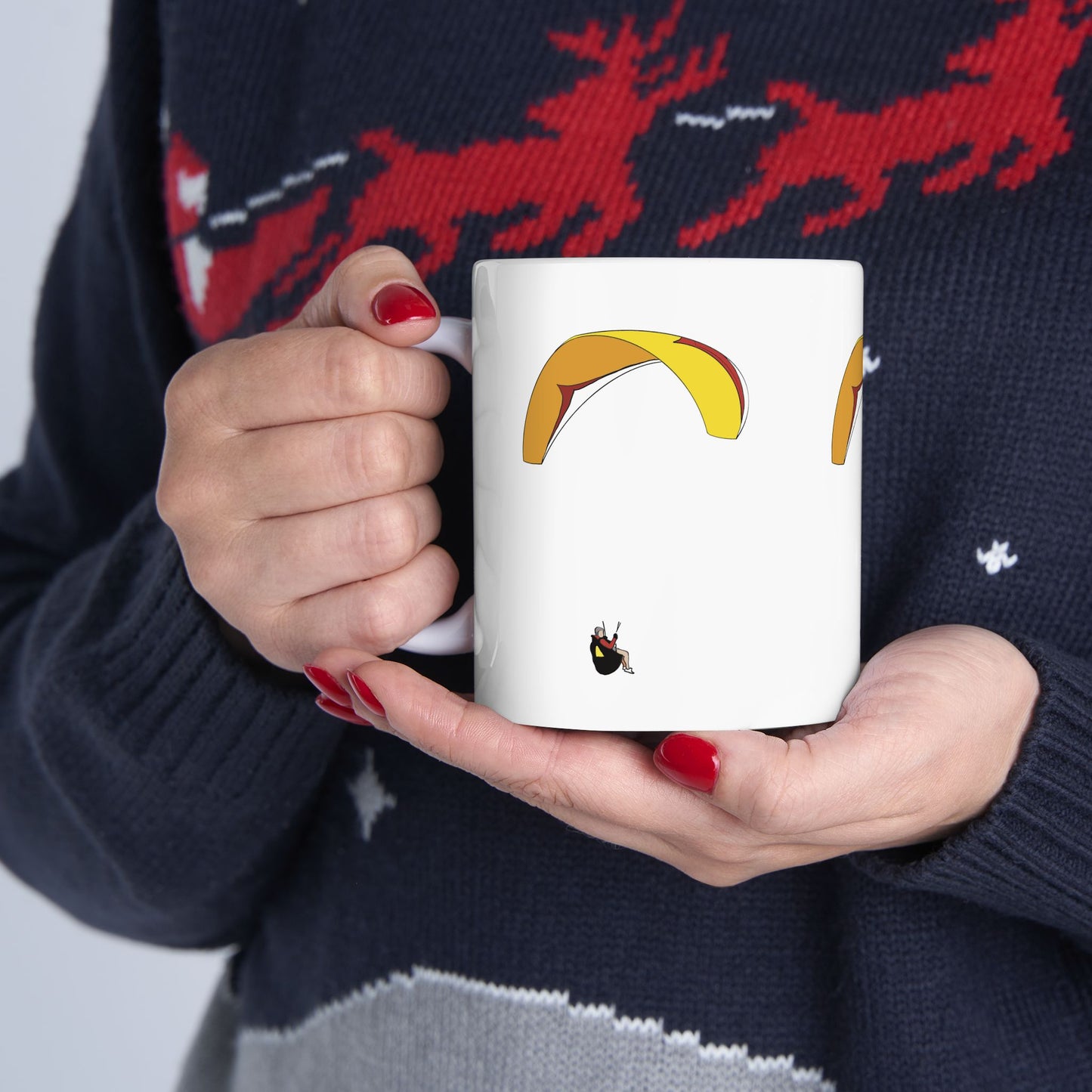 Yellow Paraglider Mug