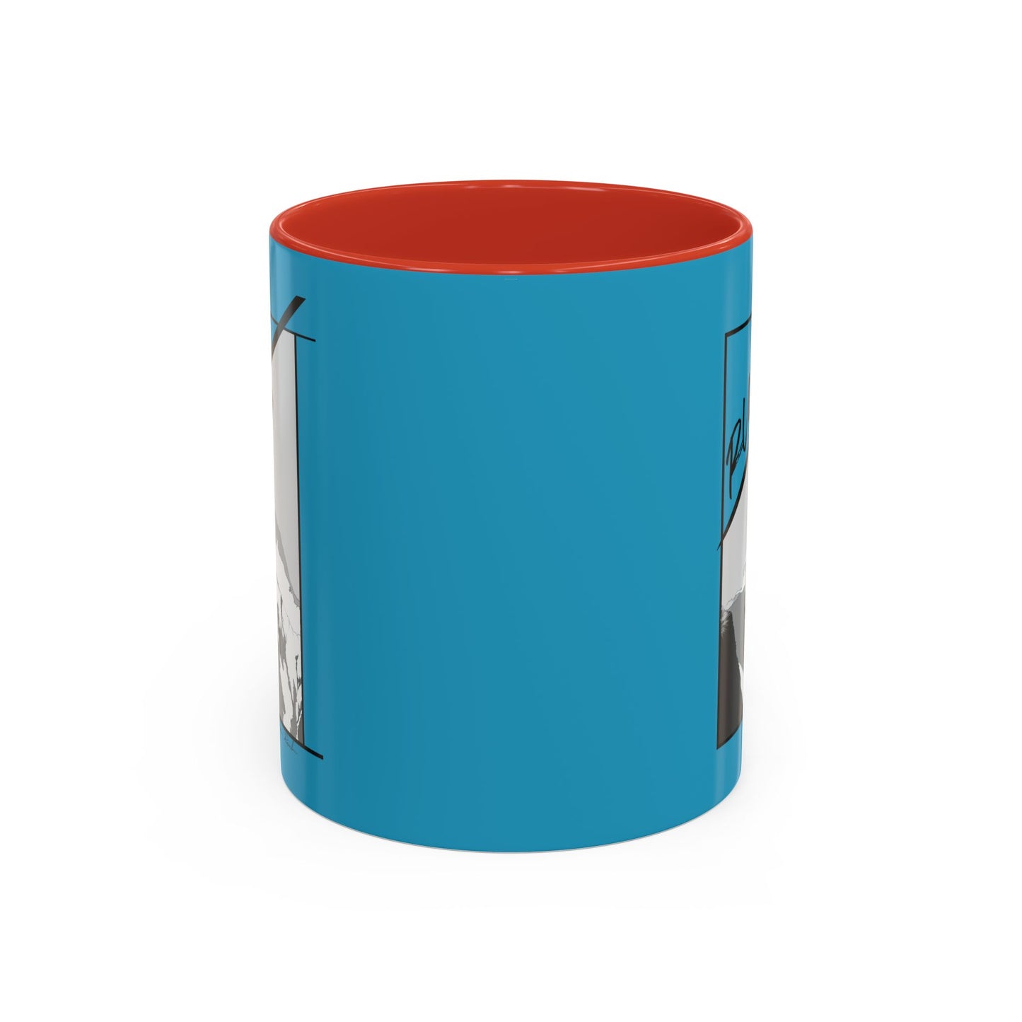 Turquoise "Rush" Speed Flying - Accent Coffee Mug, 11oz