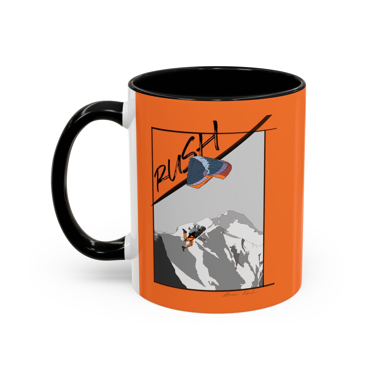 "Rush" Speed Flying - Accent Coffee Mug, 11oz