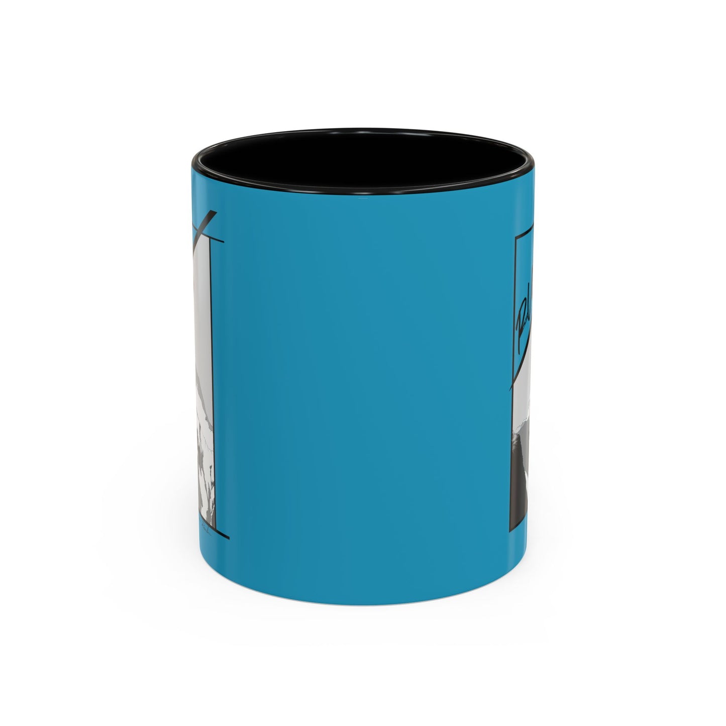 Turquoise "Rush" Speed Flying - Accent Coffee Mug, 11oz