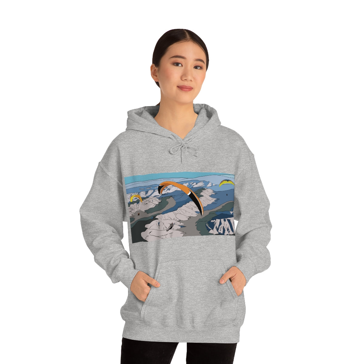 Paragliding Hooded Sweatshirt - Unisex Heavy Blend™