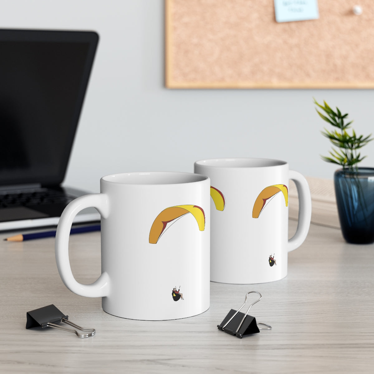 Yellow Paraglider Mug