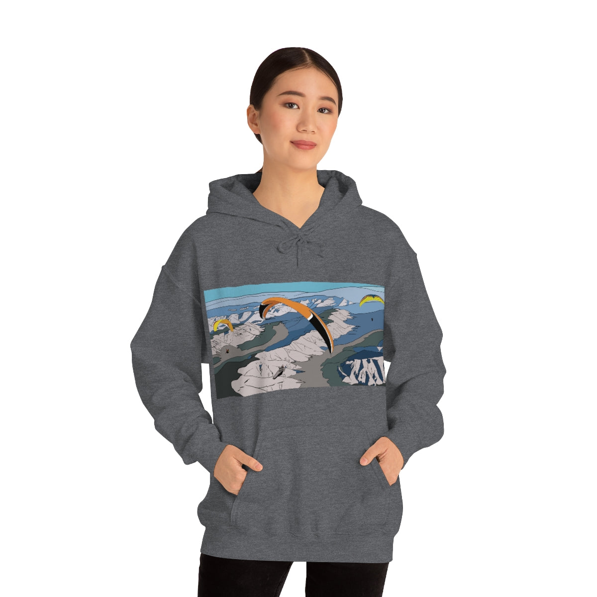 Paragliding Hooded Sweatshirt - Unisex Heavy Blend™