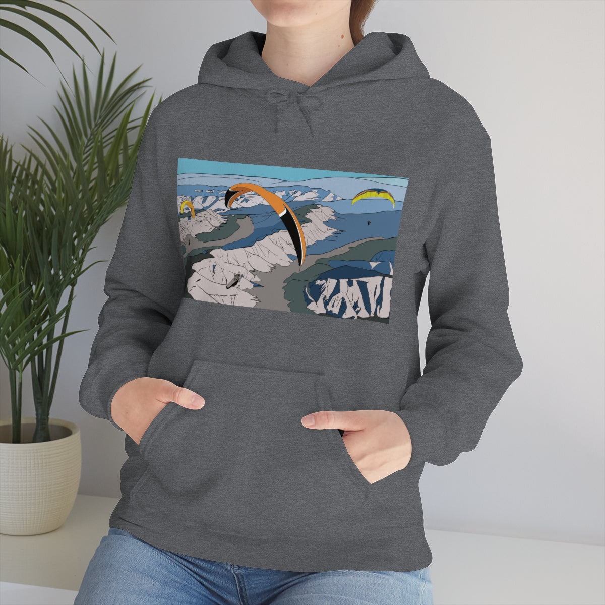 Paragliding Hooded Sweatshirt - Unisex Heavy Blend™