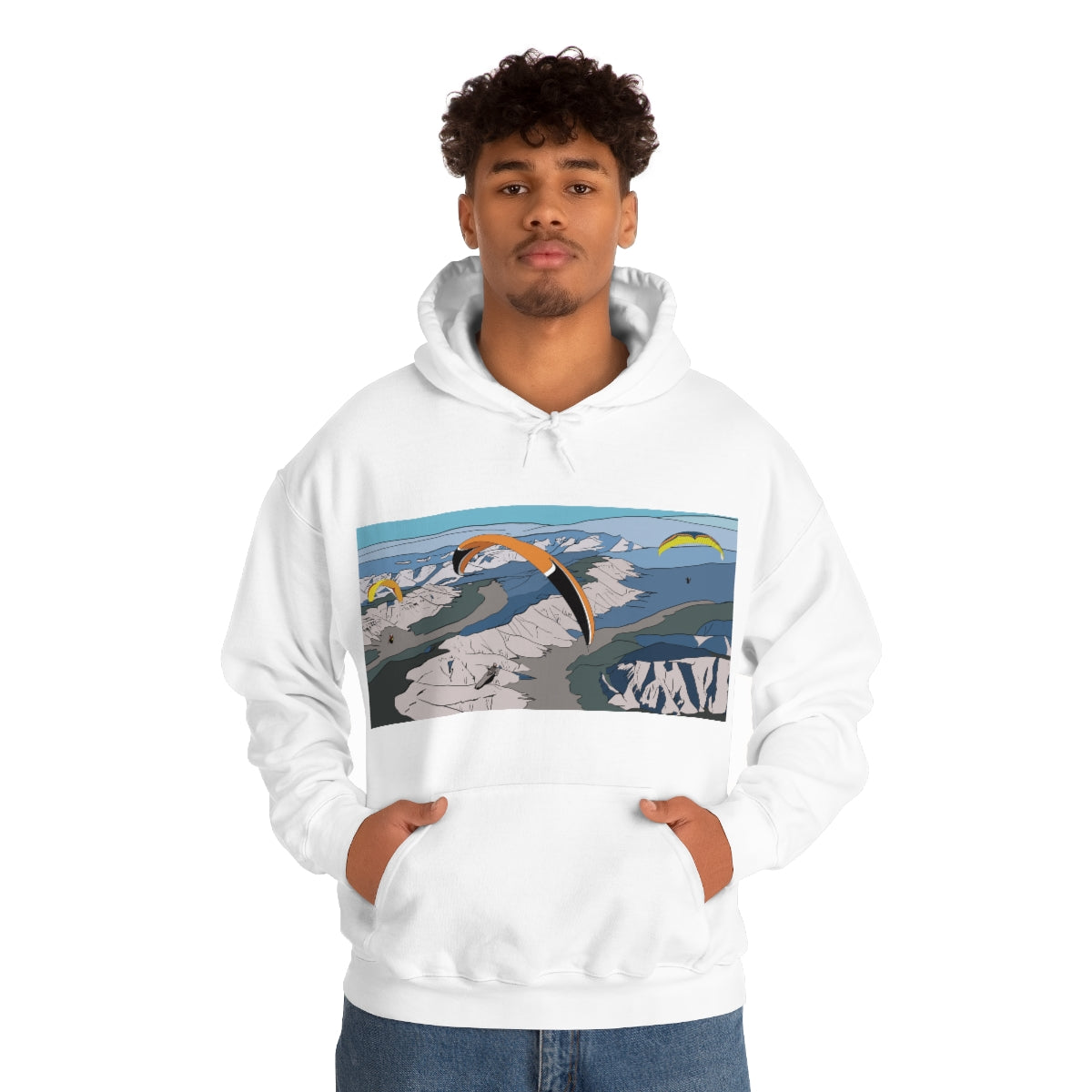 Paragliding Hooded Sweatshirt - Unisex Heavy Blend™