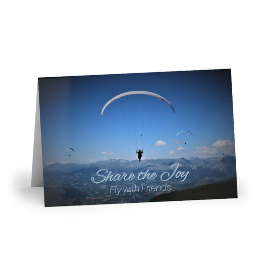 Share the Joy Paragliding - Greeting Cards