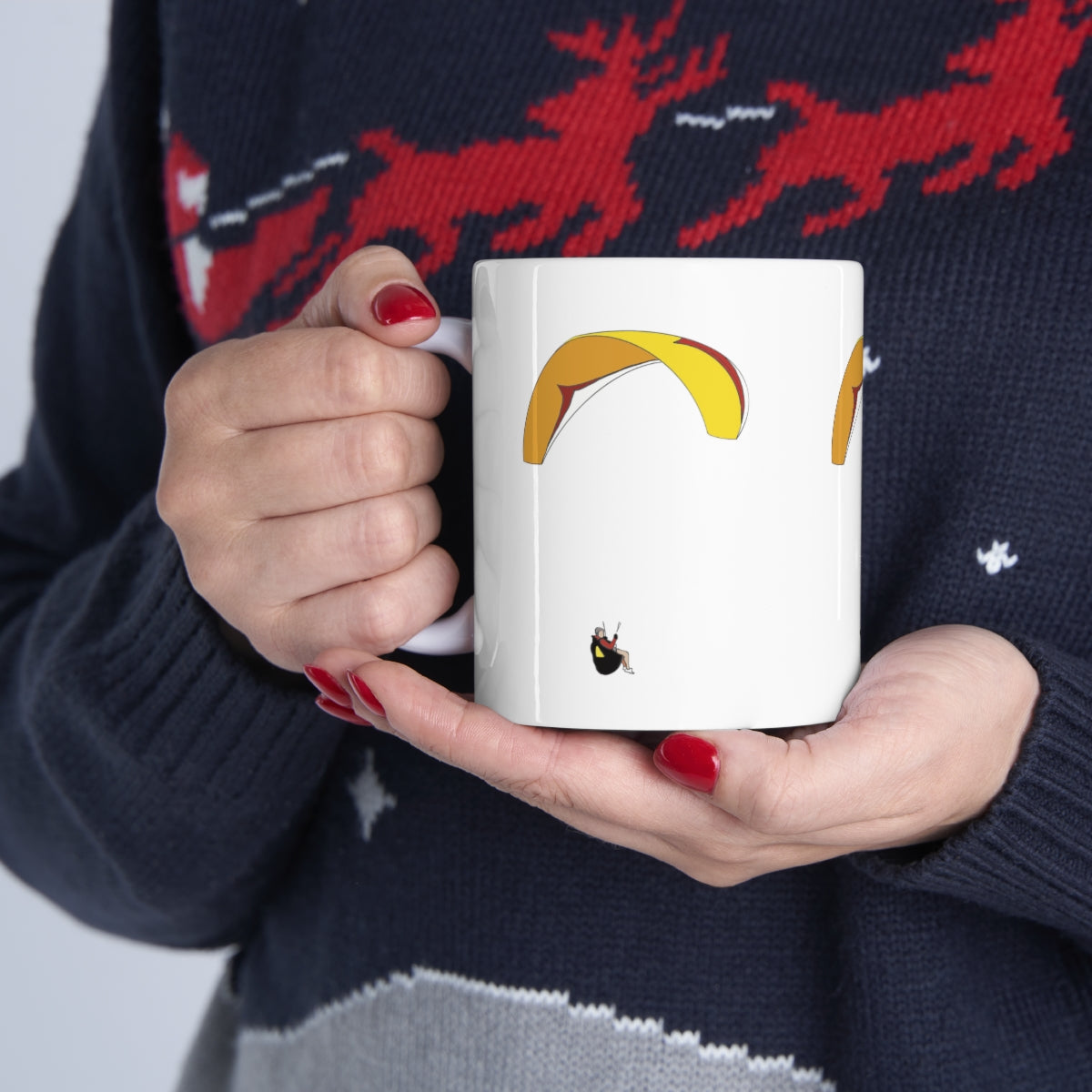 Yellow Paraglider Mug