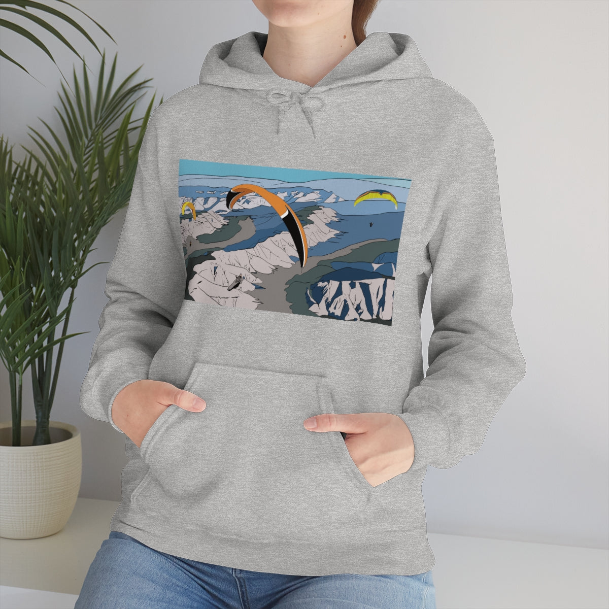 Paragliding Hooded Sweatshirt - Unisex Heavy Blend™