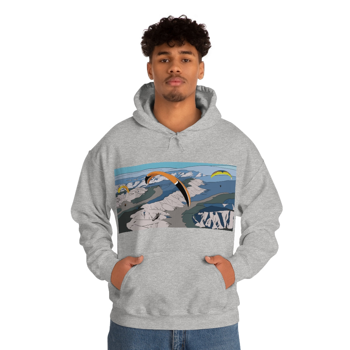 Paragliding Hooded Sweatshirt - Unisex Heavy Blend™