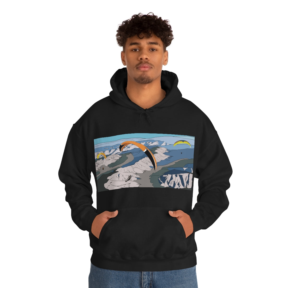 Paragliding Hooded Sweatshirt - Unisex Heavy Blend™