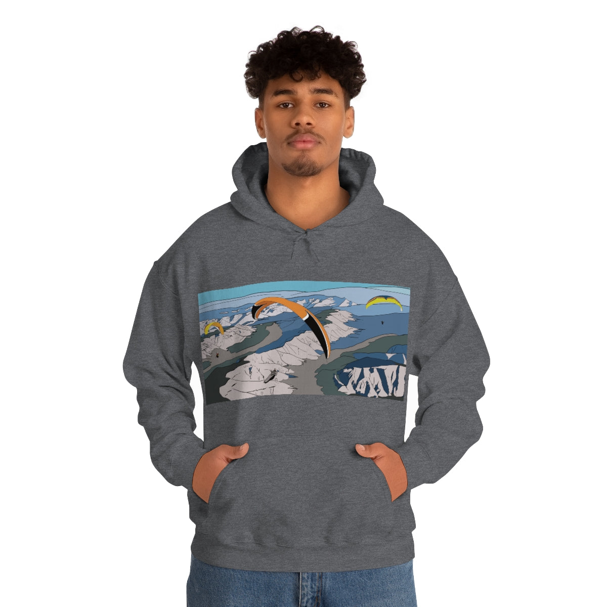 Paragliding Hooded Sweatshirt - Unisex Heavy Blend™