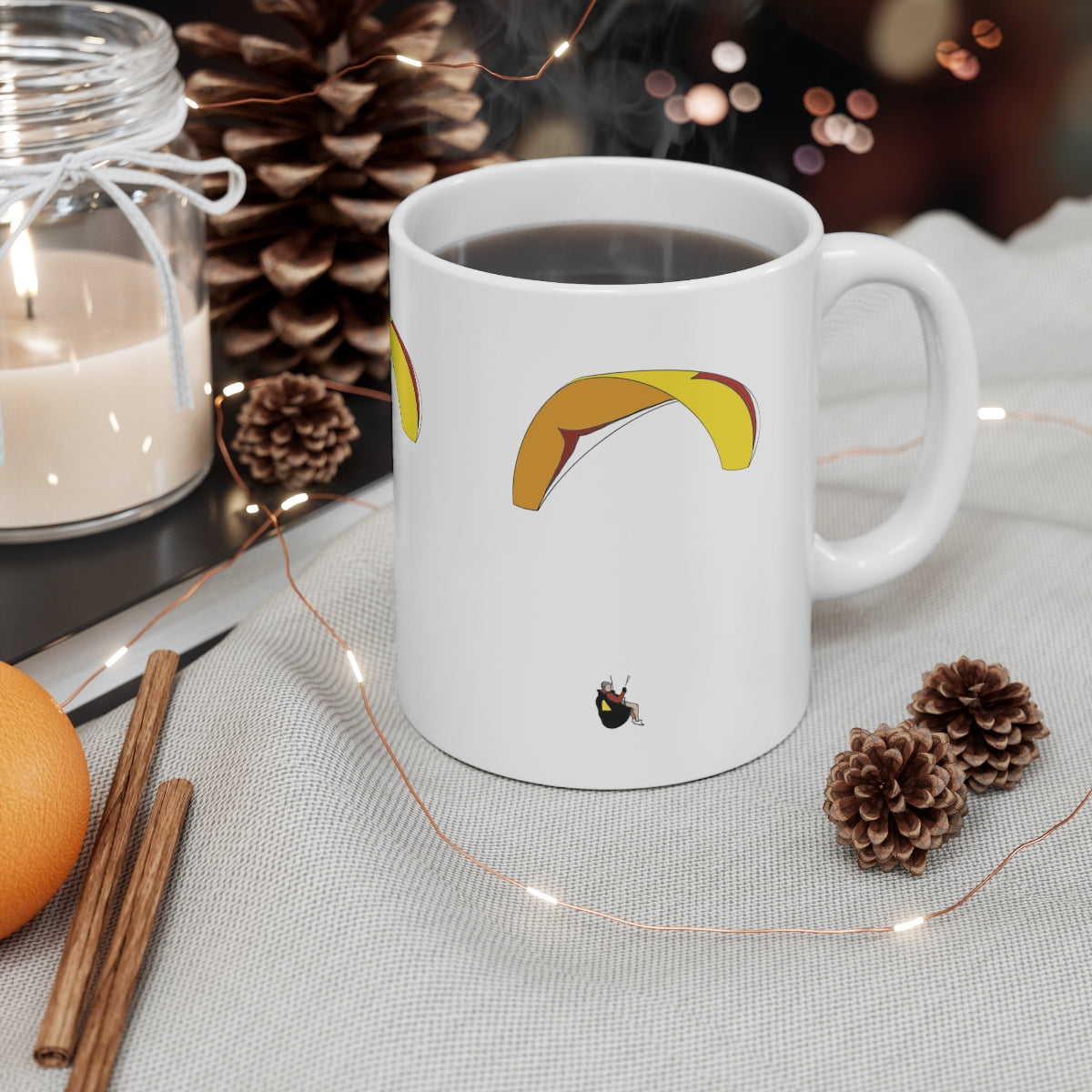 Yellow Paraglider Mug