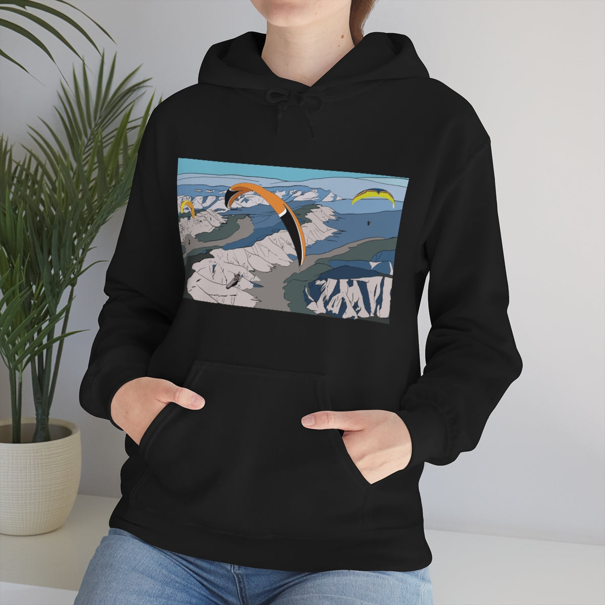 Paragliding Hooded Sweatshirt - Unisex Heavy Blend™