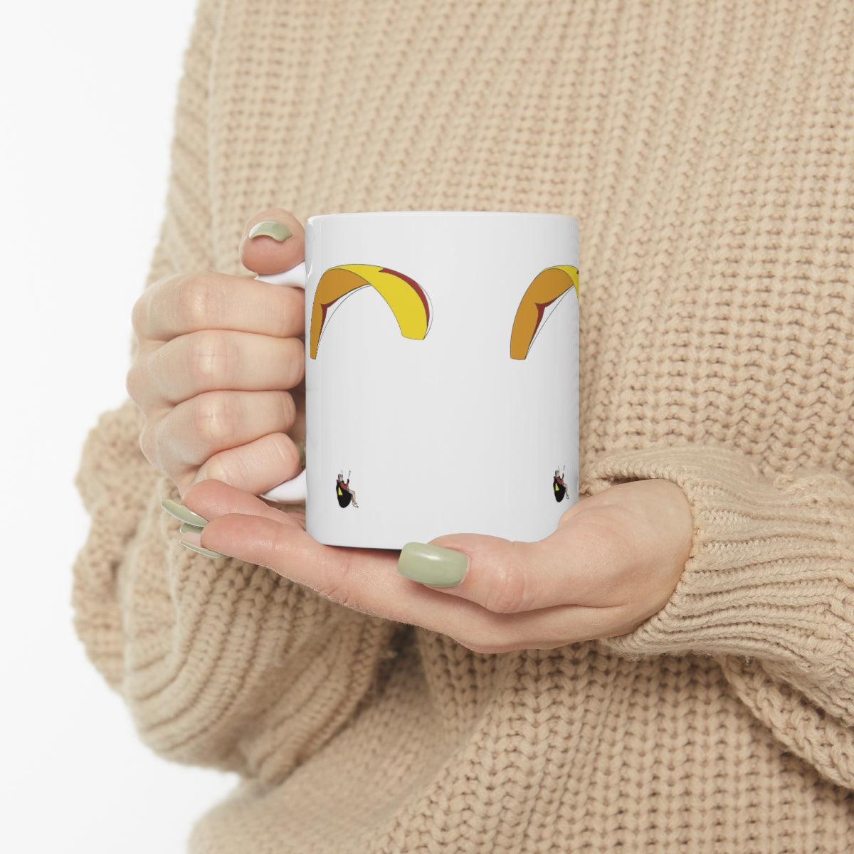 Yellow Paraglider Mug