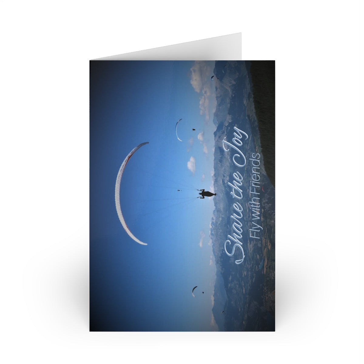 Share the Joy Paragliding - Greeting Cards