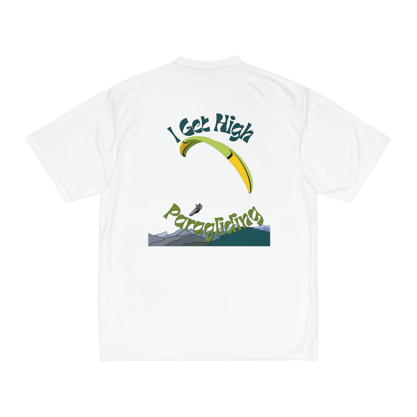 Get High Paragliding - Men's Performance T-Shirt